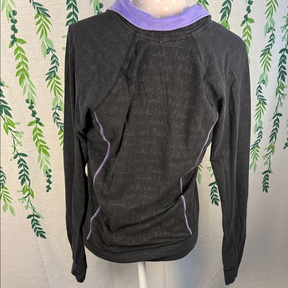 Victoria's Secret Pink Yoga Pullover with Purple Accents B5 - Picture 3 of 3
